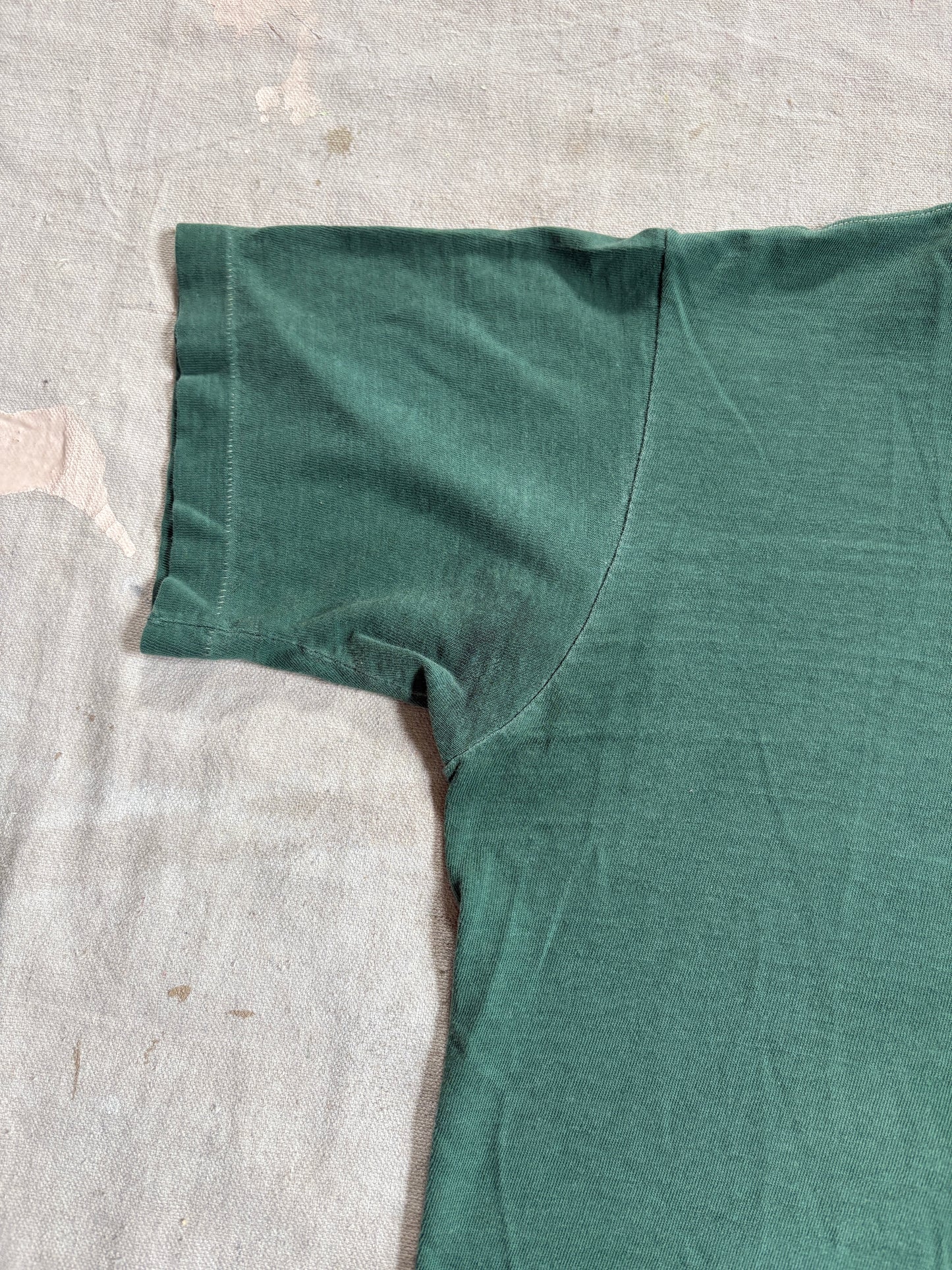 Vintage 60s Towncraft Blank Green Pocket Tee