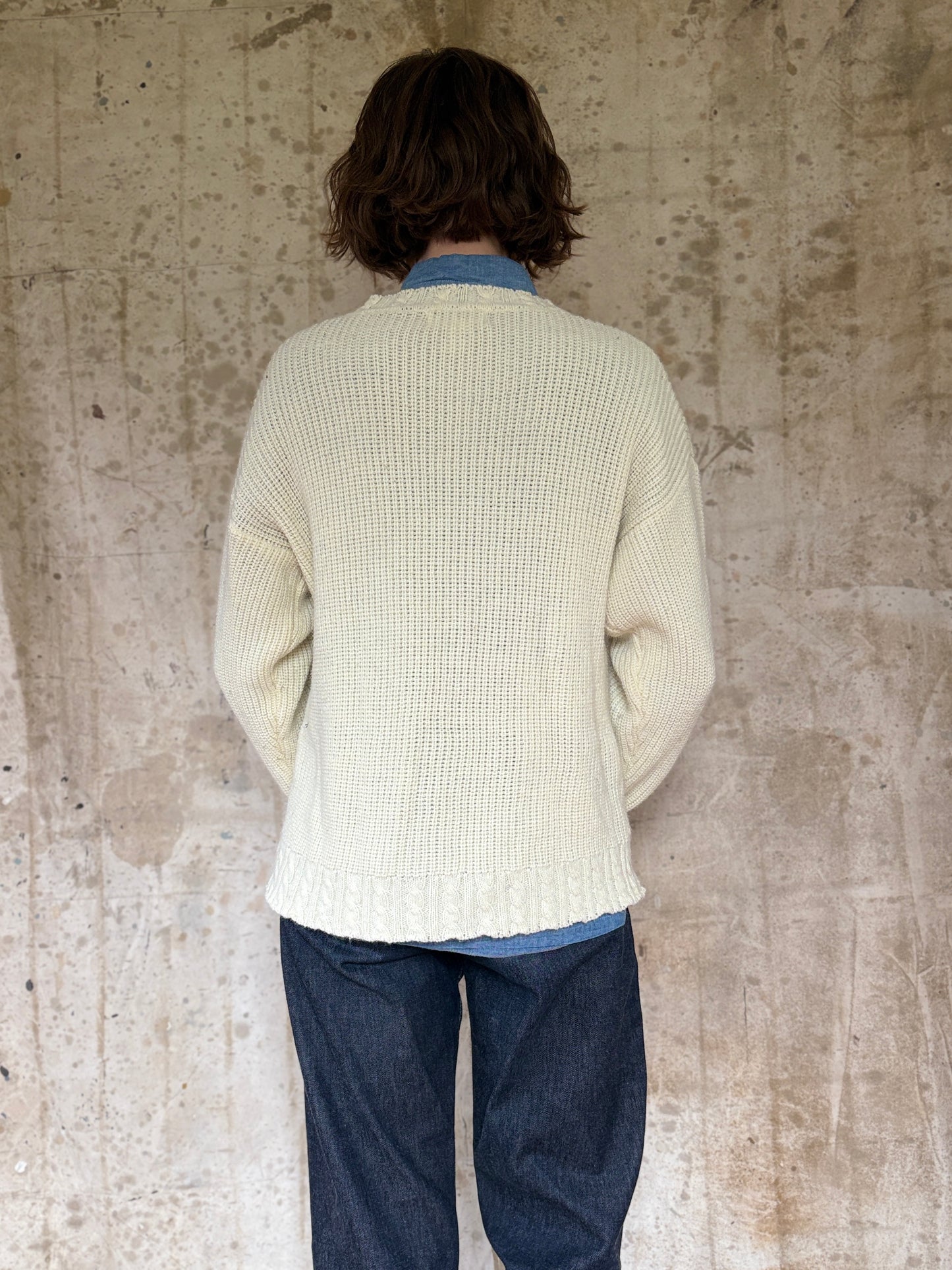 Vintage 90s Ecru Sweater
