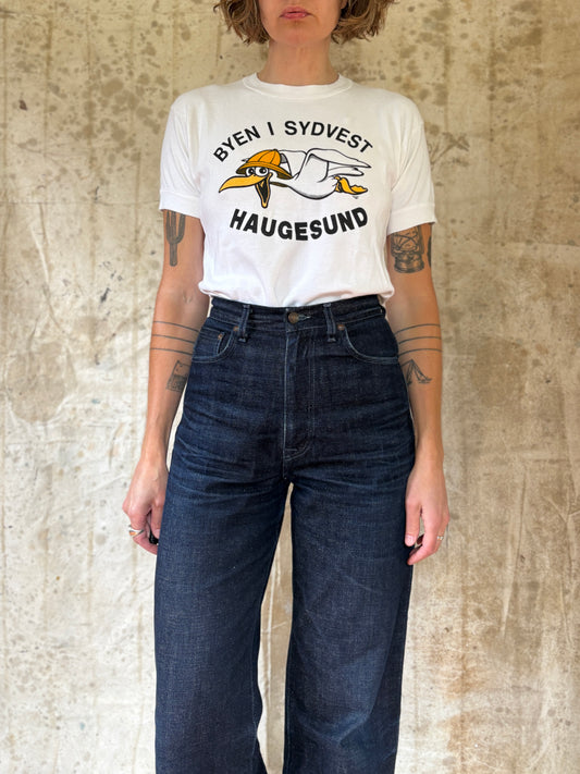 Vintage 90s Byen I Sydvest Haugesund The City In Southwest Haugesund Tee