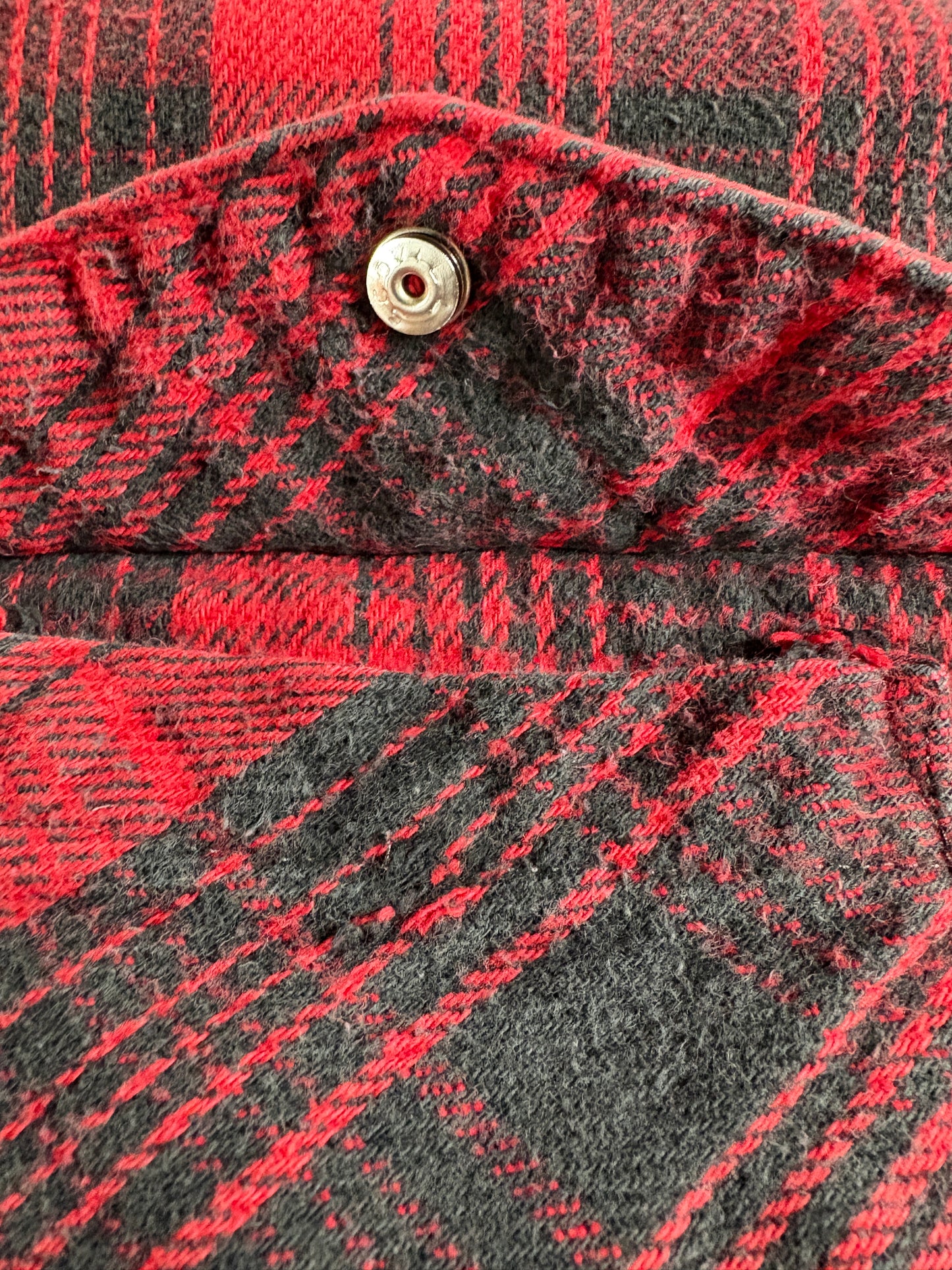 Vintage 90s Five Brother Pearl Snap Quilted Flannel Shirt