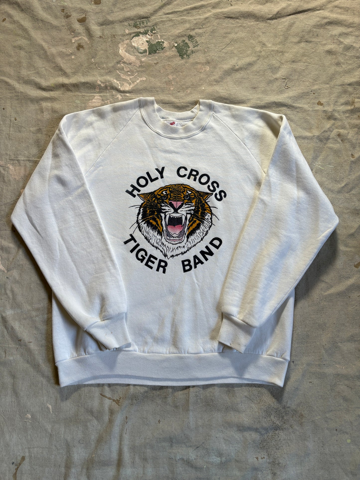 80s Holy Cross Tiger Band Sweatshirt