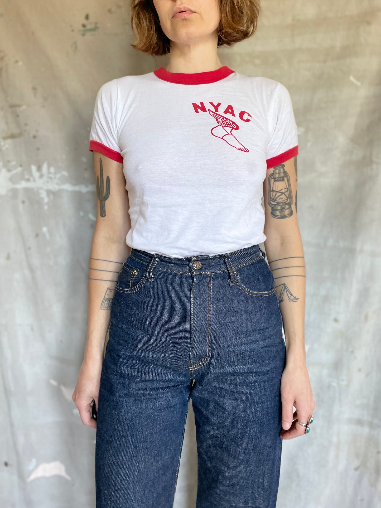 70s NYAC New York Athletic Club Ringer Tee