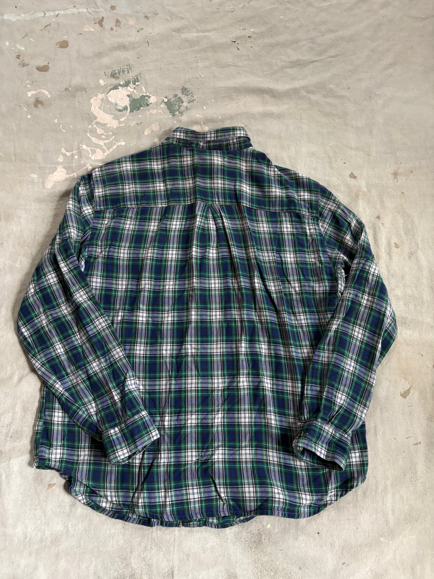 Vintage 90s Plaid Cotton Flannel
