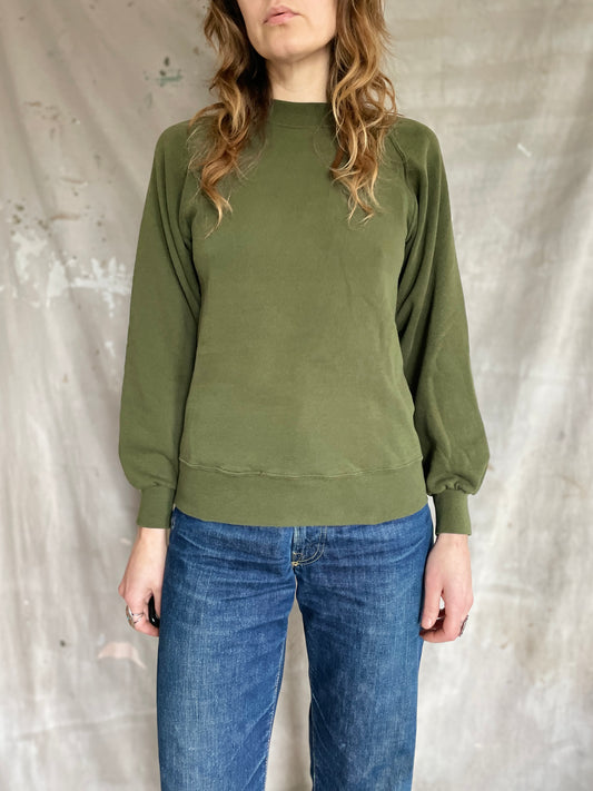 90s Army Green Sweatshirt
