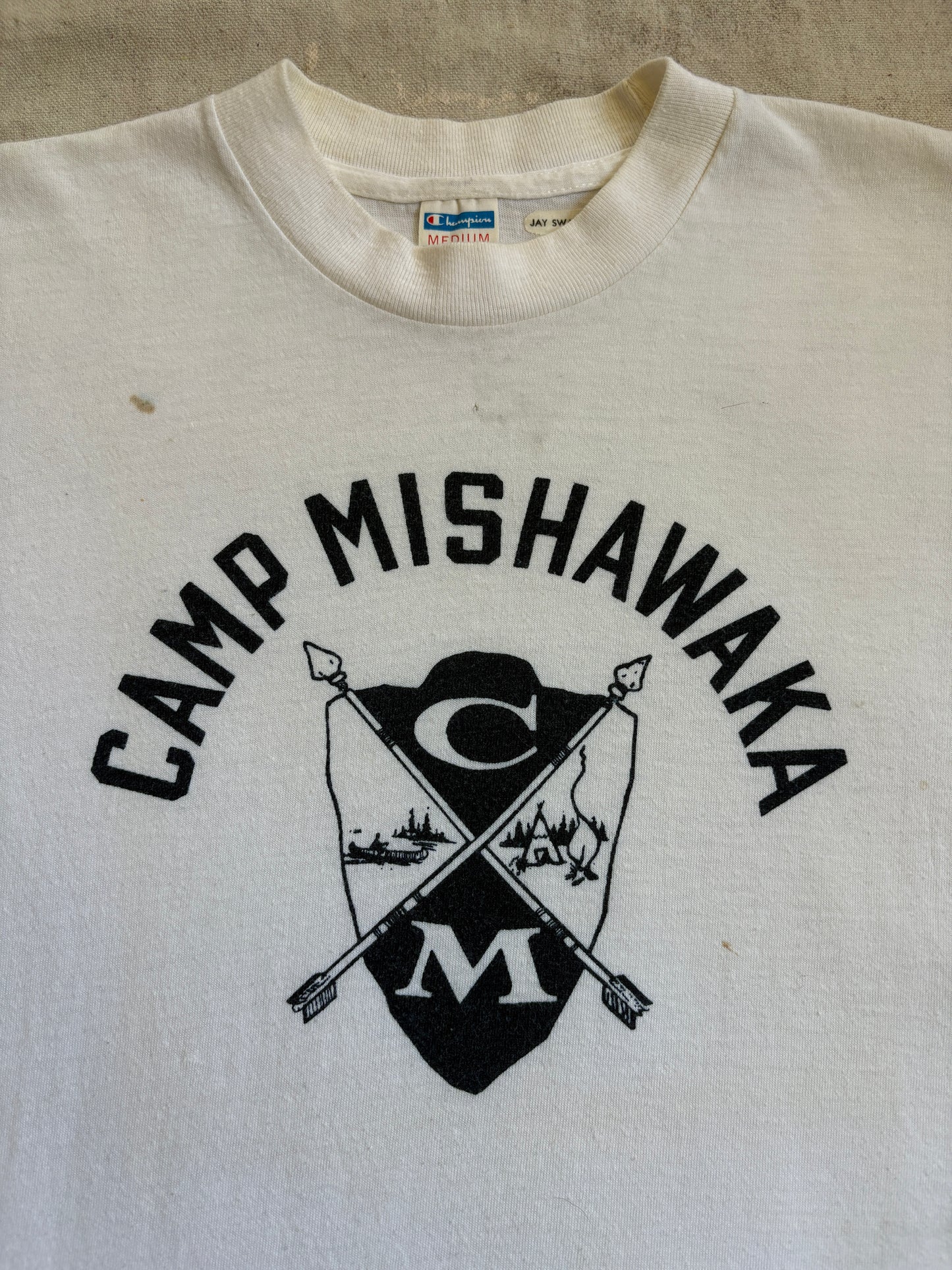 Vintage 70s Champion Camp Mishawaka Tee