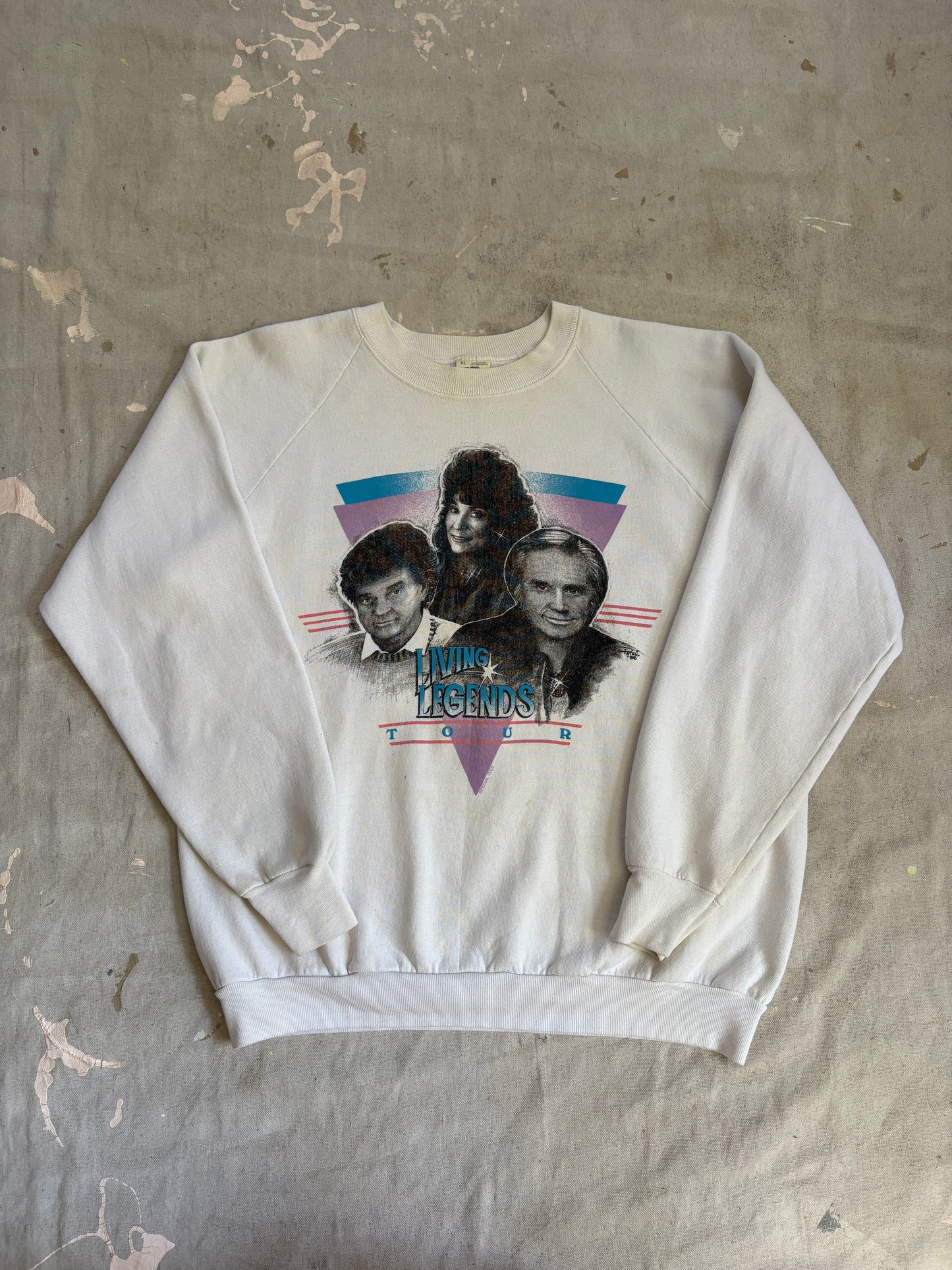 Vintage 80s Living Legends: George Jones, Loretta Lynn, Conway Twitty Sweatshirt