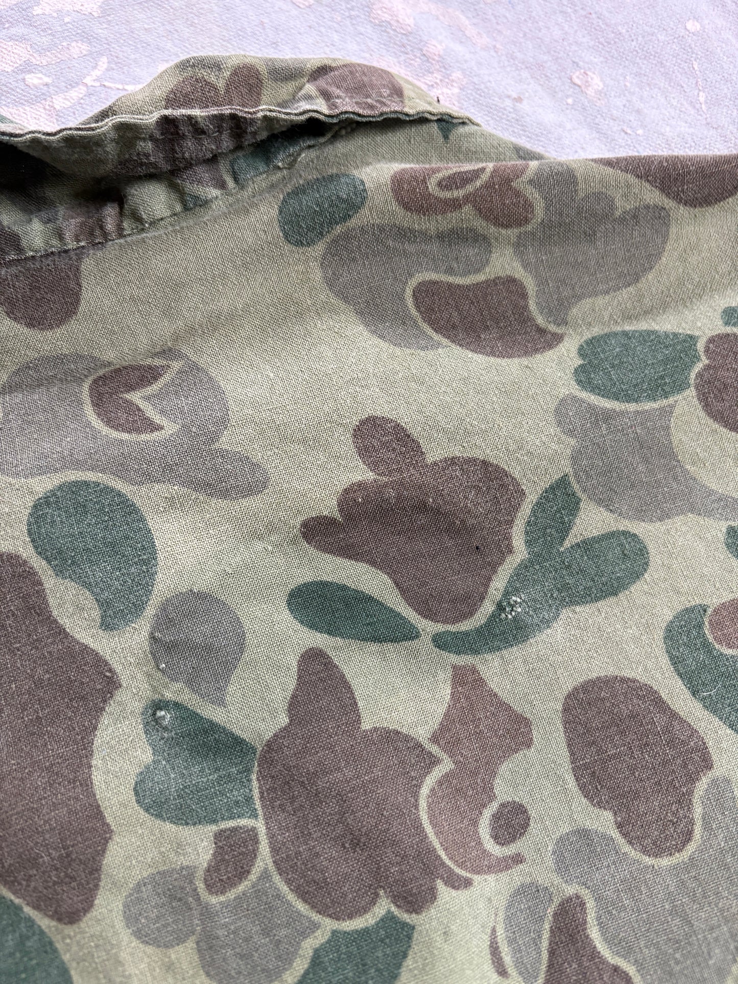 Vintage 80s Duck Camo Hunting Jacket