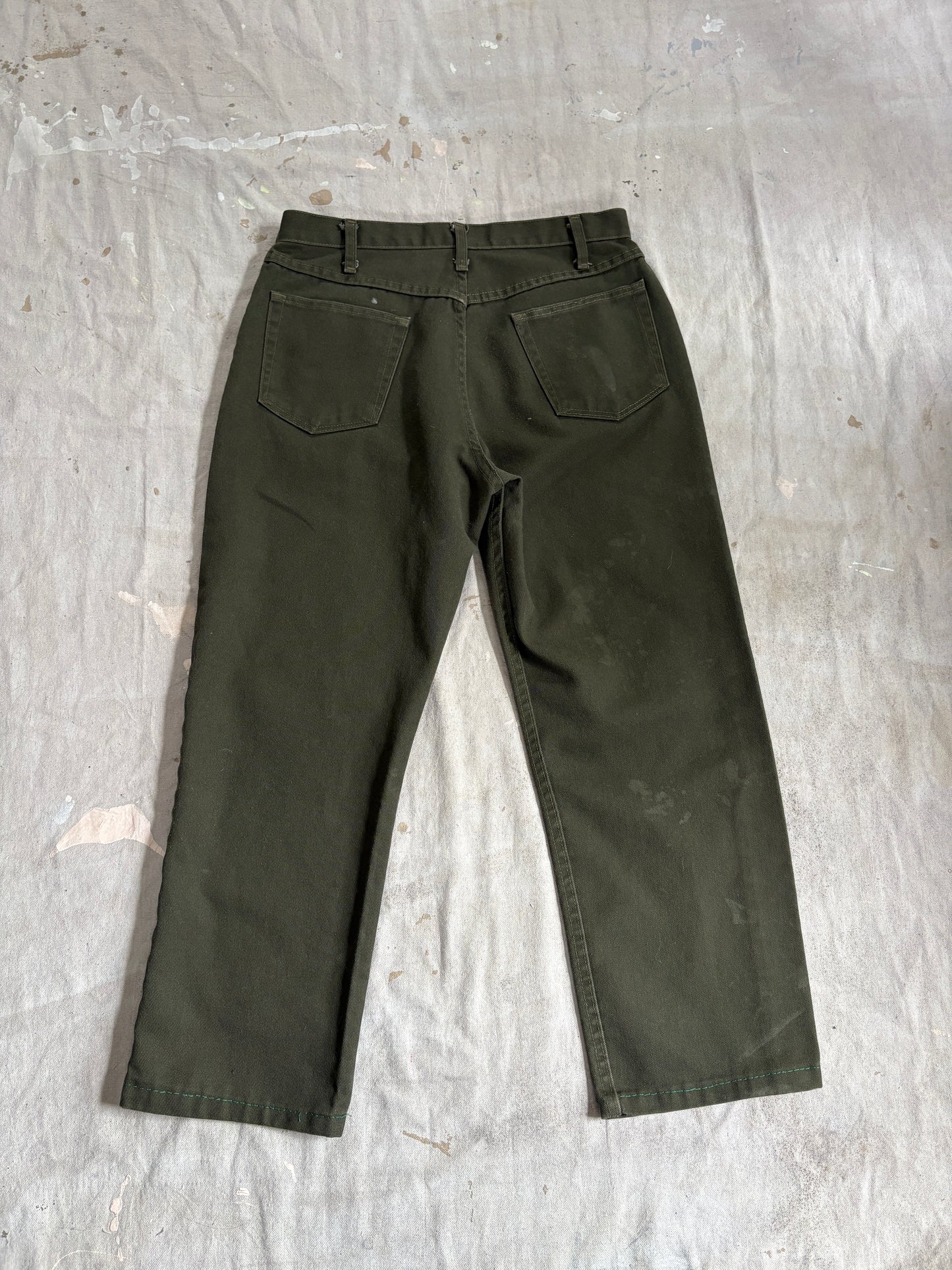 Vintage 80s Olive Green Jeans