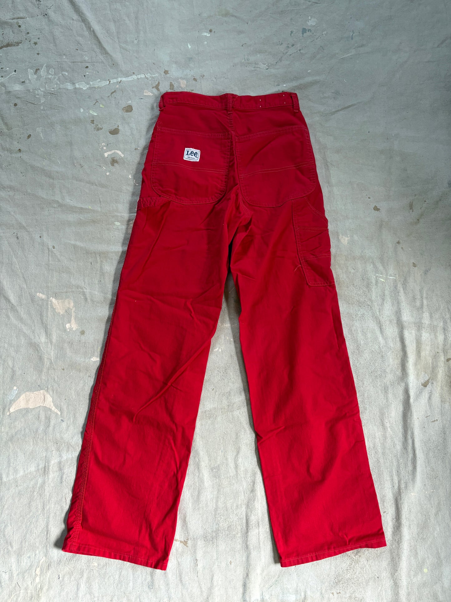 70s Red Lee Carpenter Painter Pants