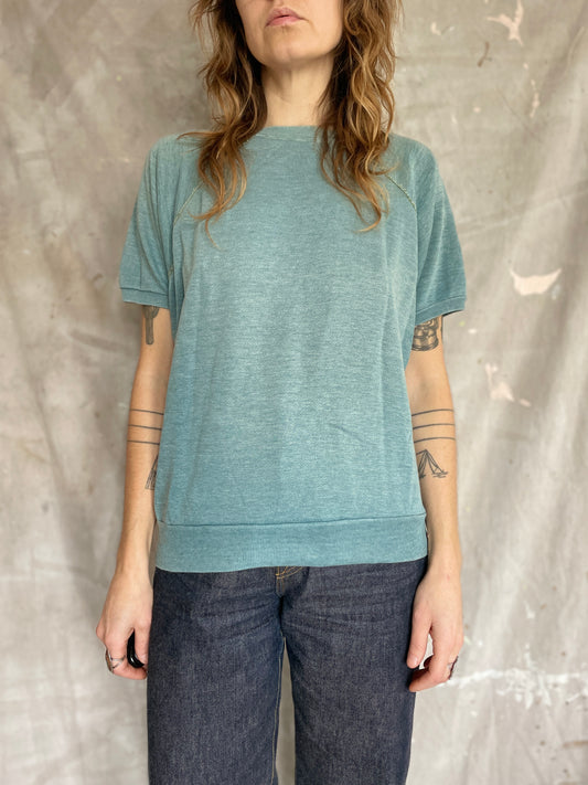 70s Blank Teal Sweatshirt