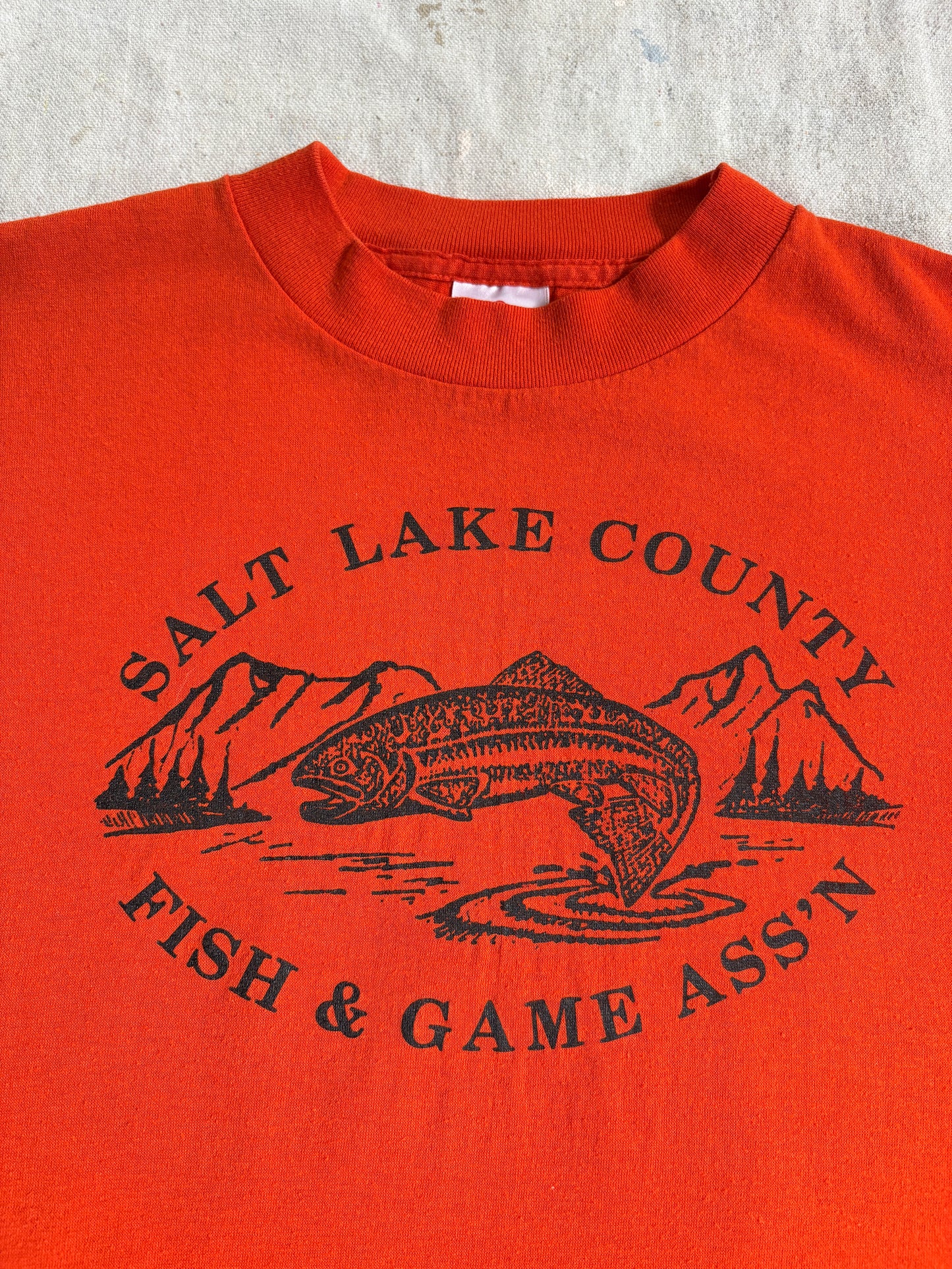 Vintage 90s Salt Lake County Fish And Game Tee