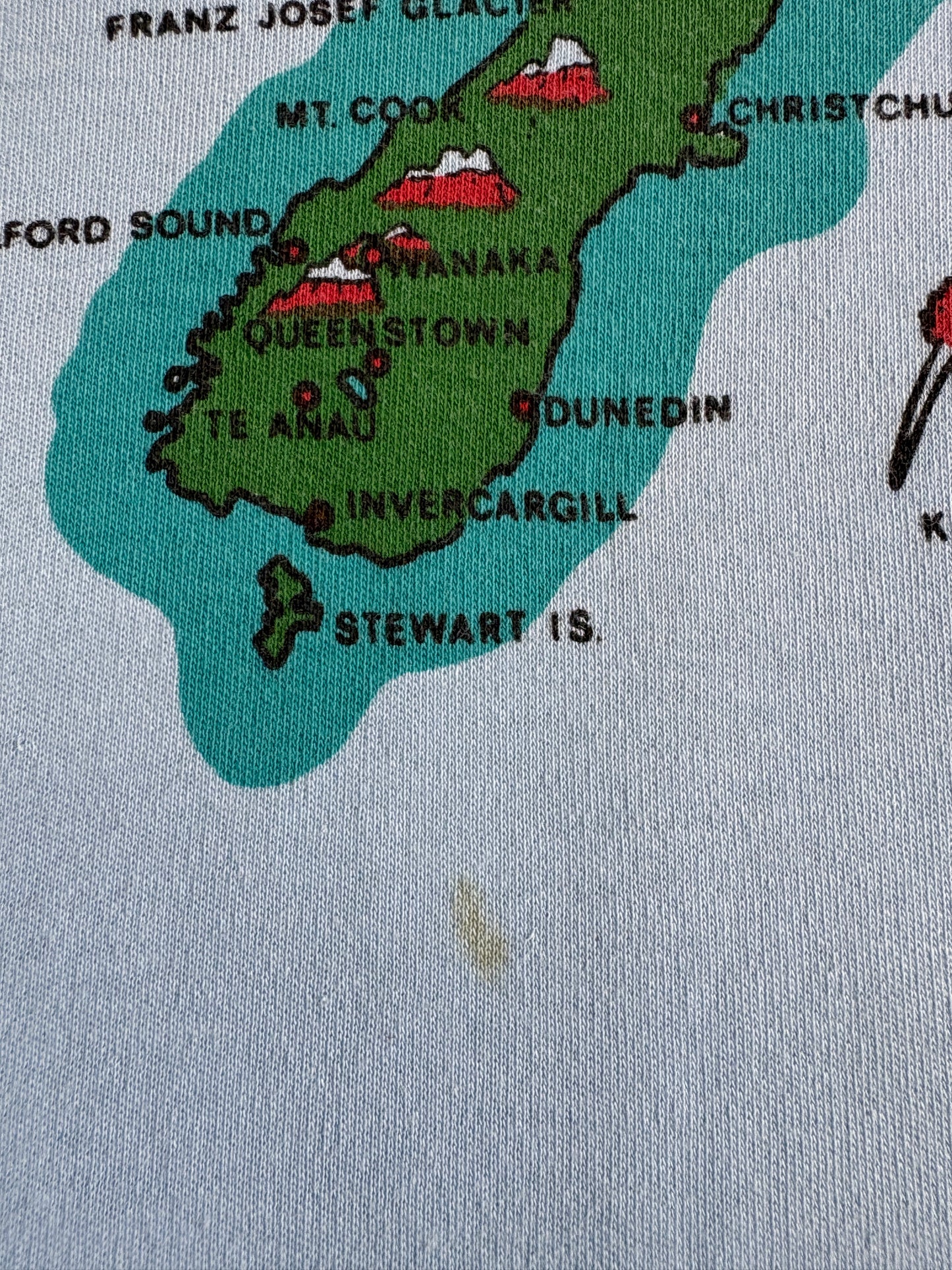 Vintage 80s New Zealand Ringer Tee