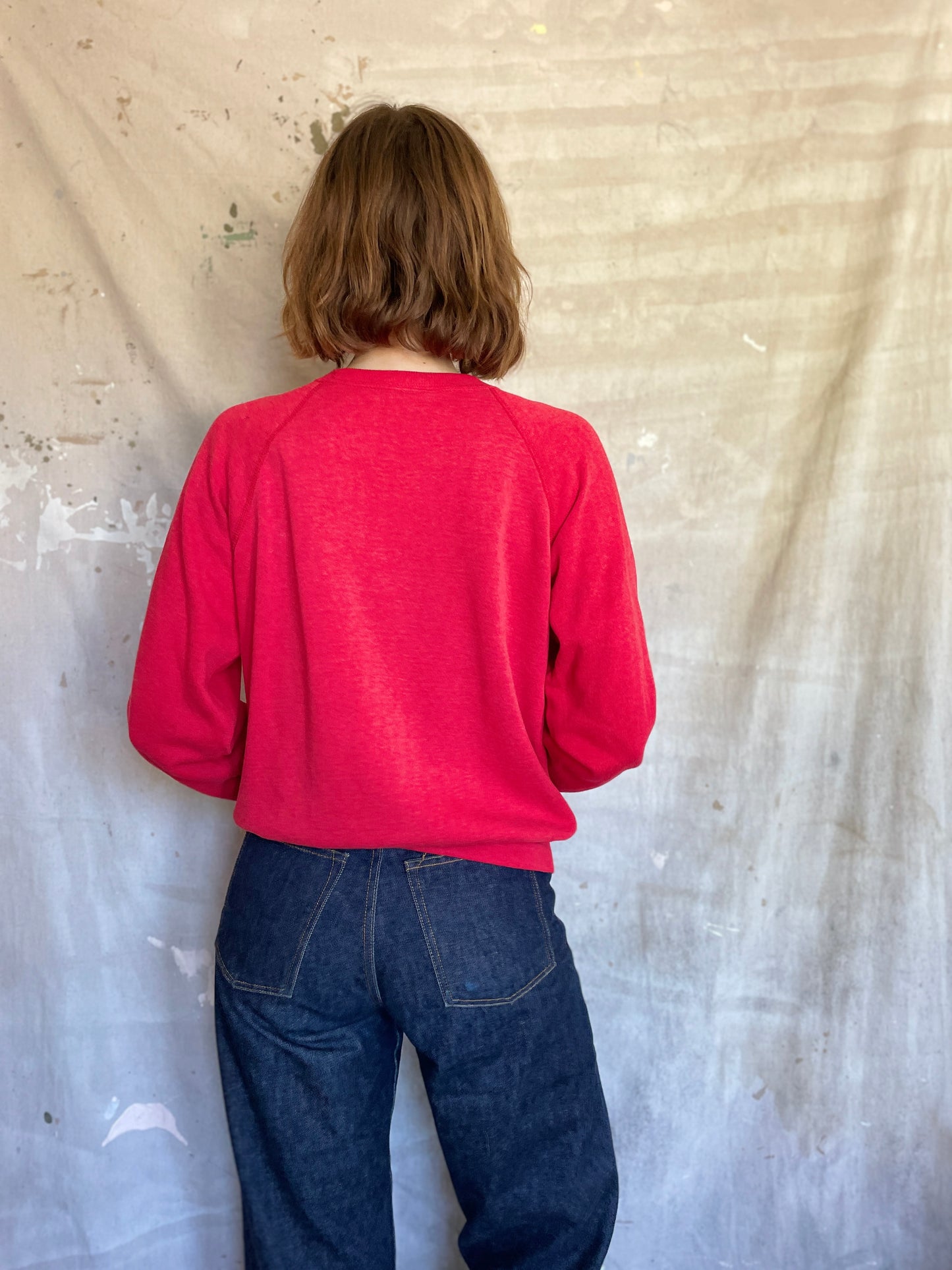 80s Blank Red Sweatshirt