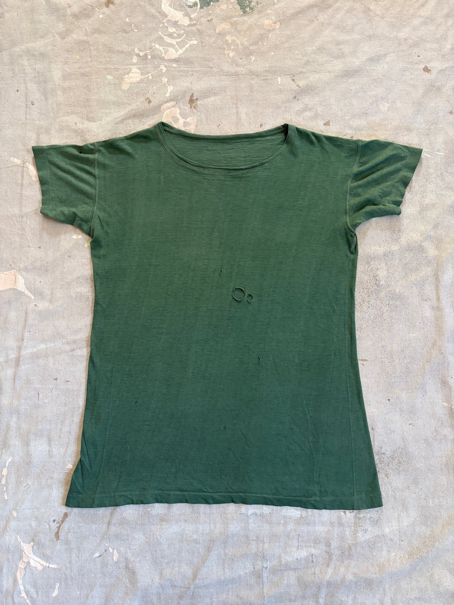 Vintage 40s Green Military Tee
