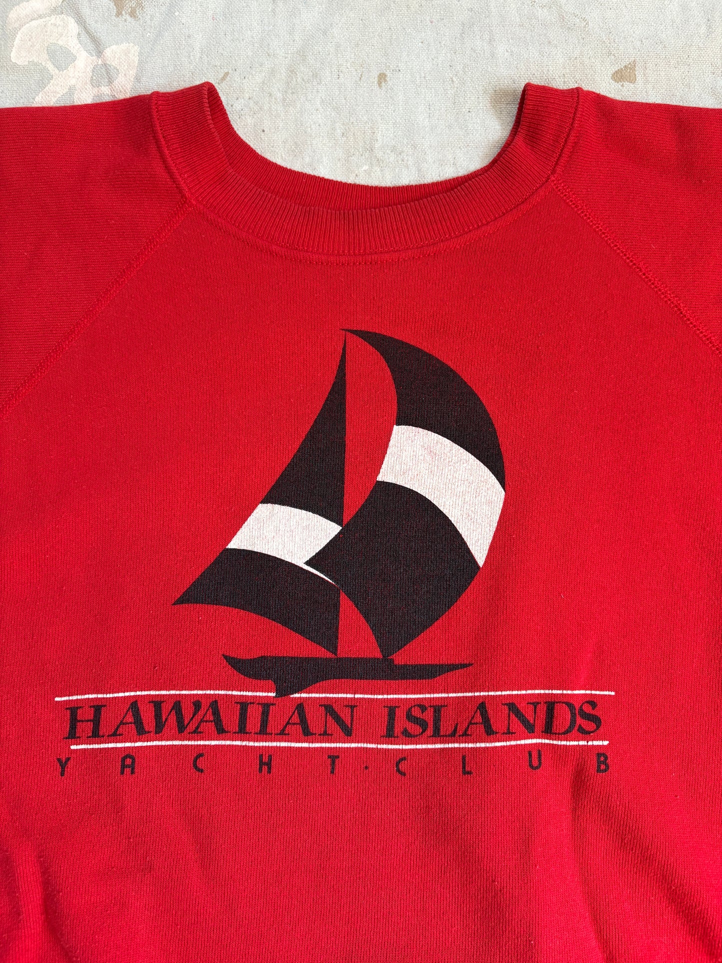 Vintage 80s Hawaiian Islands Yacht Club Sweatshirt
