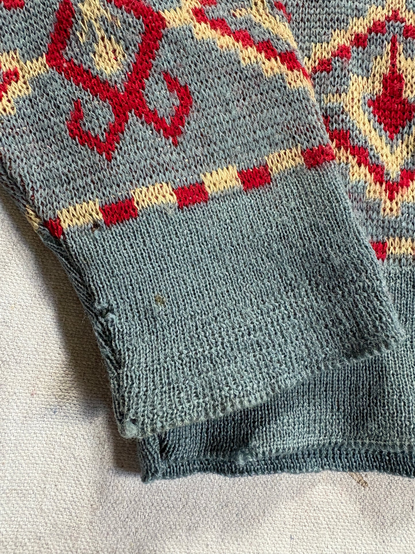 40s/50s Geometric Sweater