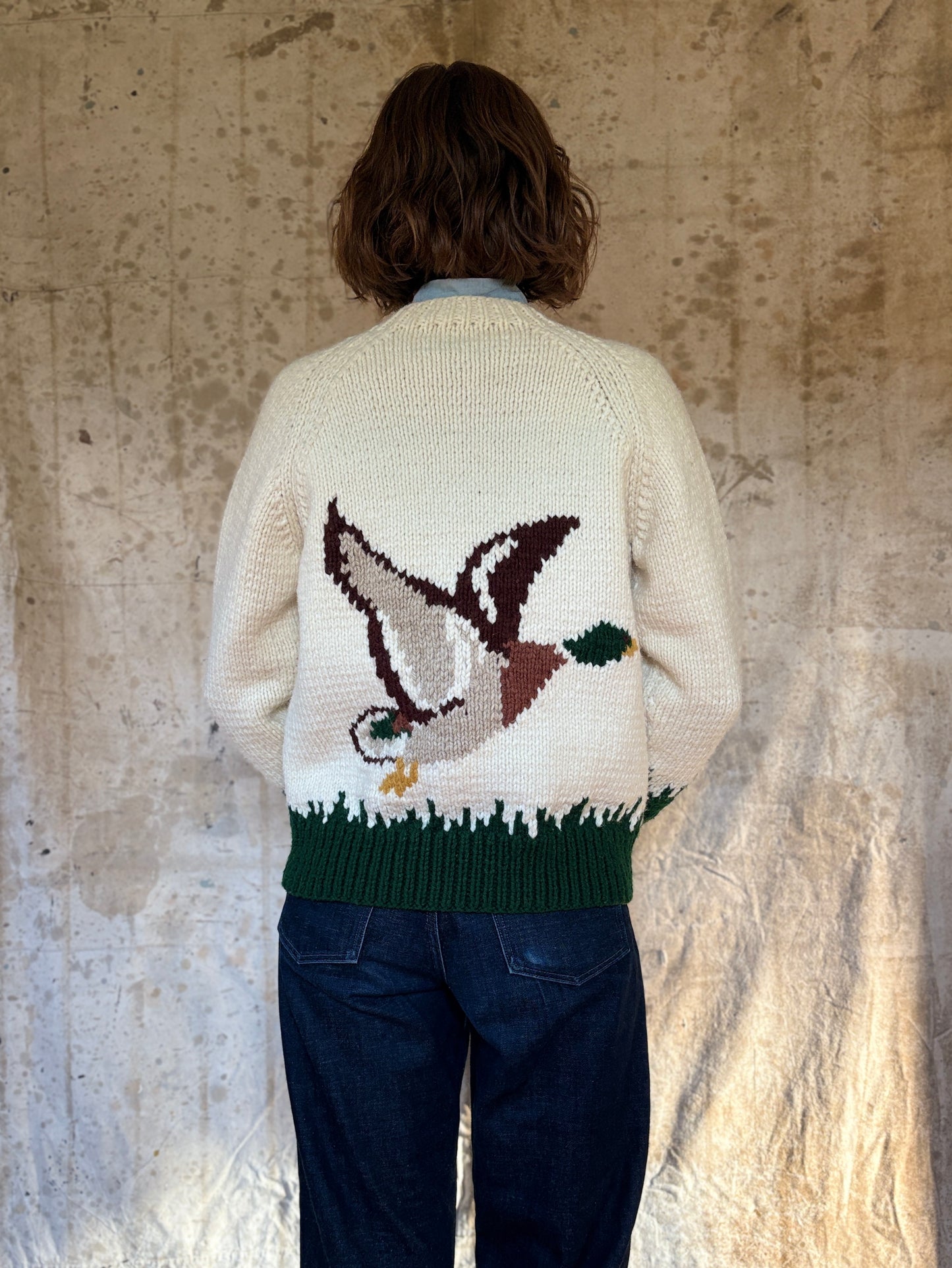 70s Hand Knit Mary Maxim “Mallard” Sweater