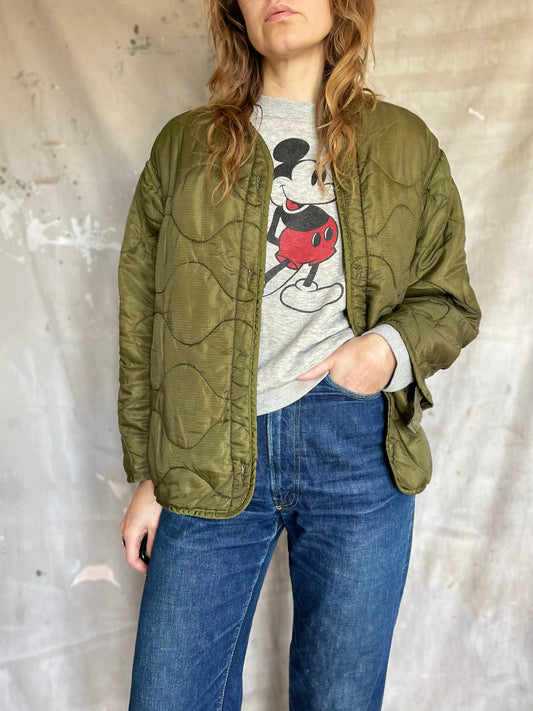 80s Army Quilted Liner Jacket