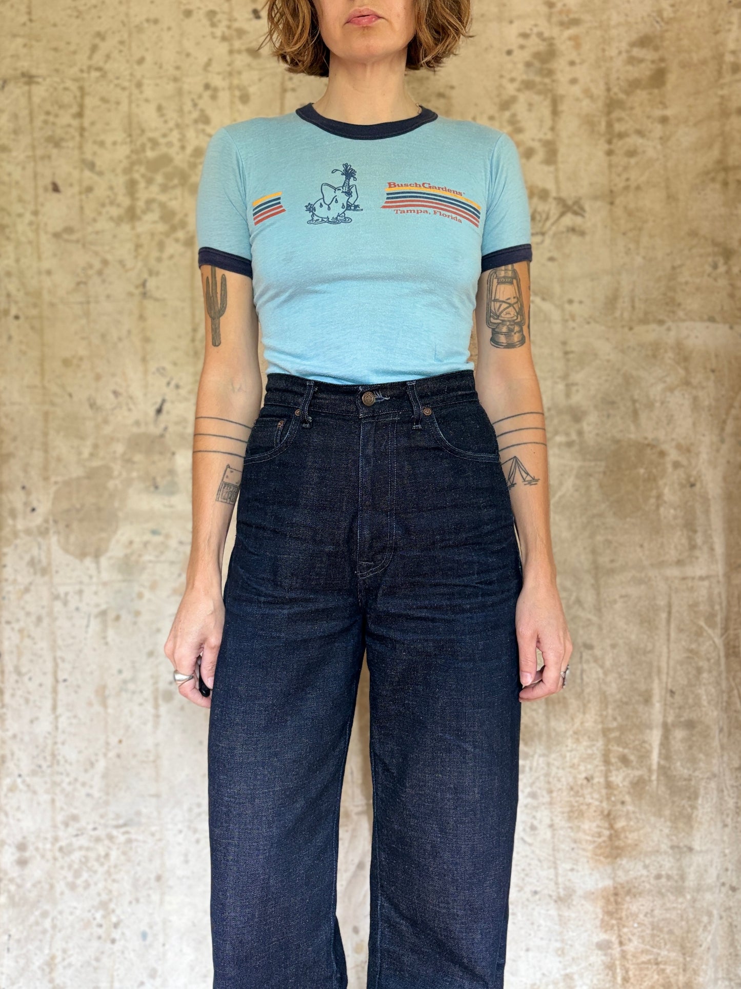 Vintage 80s Bush Gardens Tampa Florida Elephant Tee
