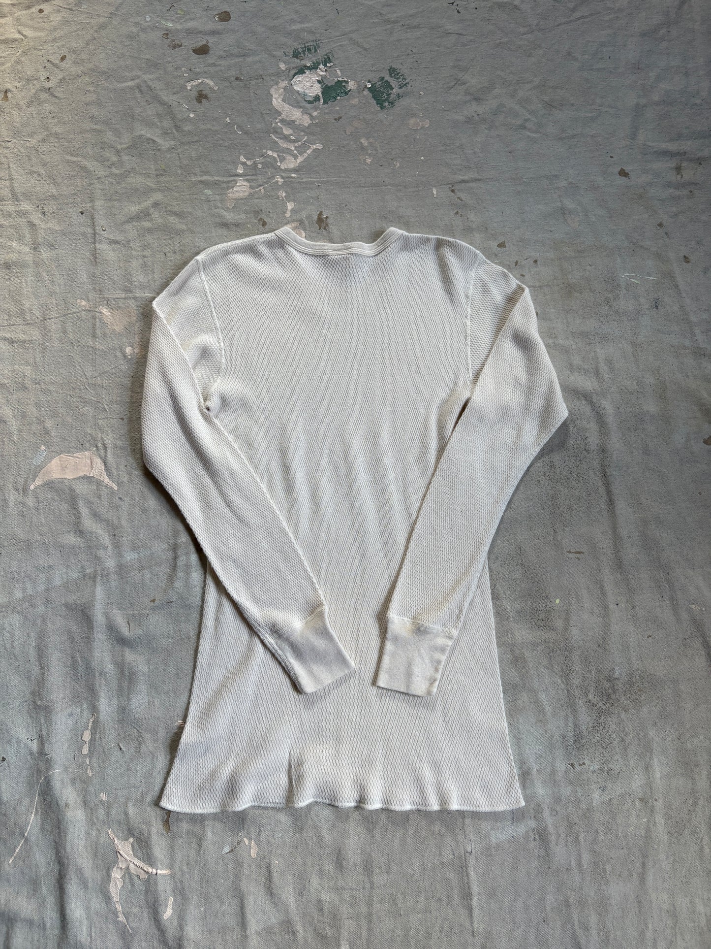 90s Blank White Thermal Undershirt