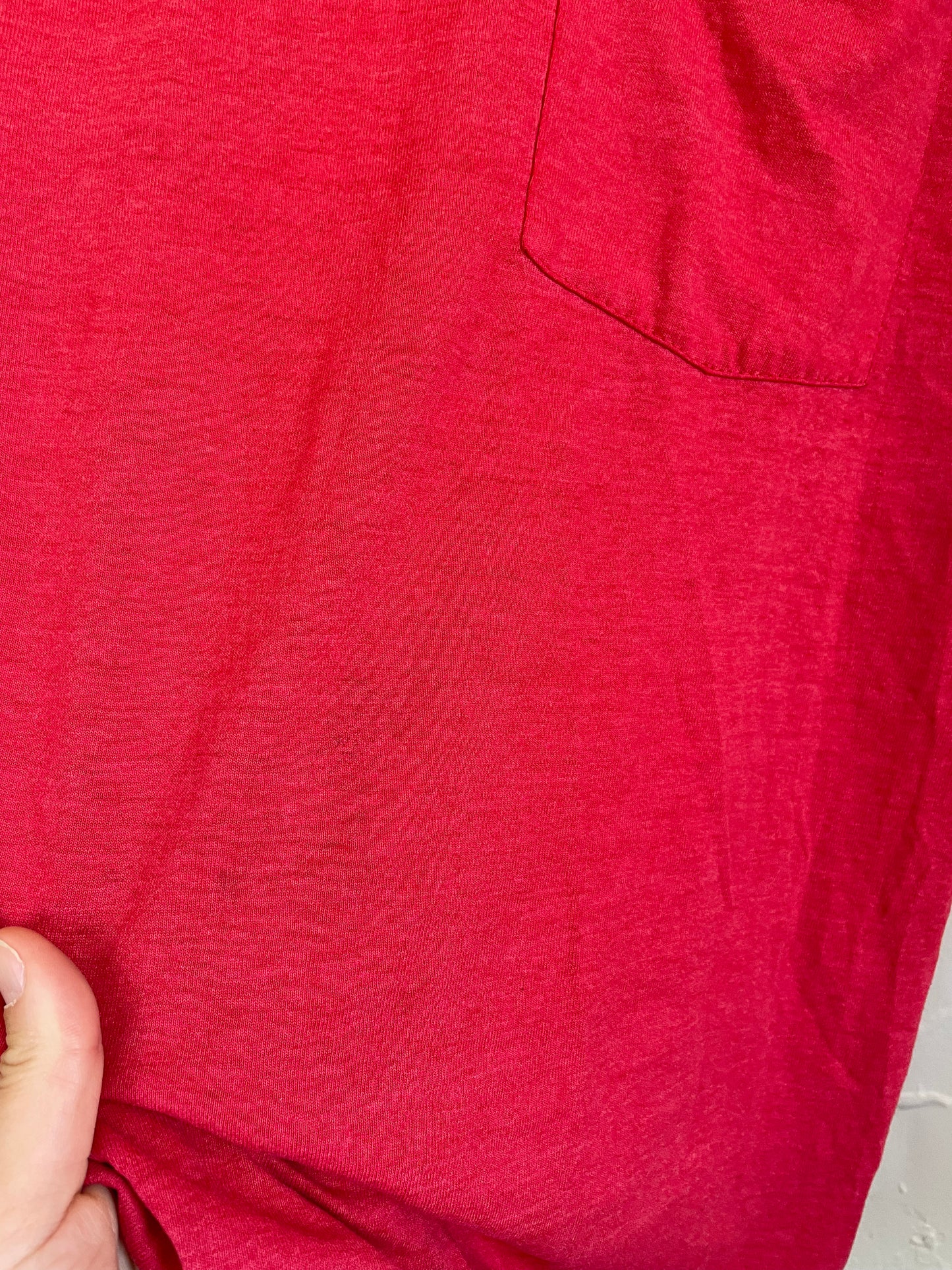 80s Blank Faded Red Pocket Tee