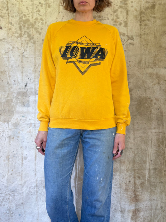 Vintage 80s University Of Iowa Hawkeyes Sweatshirt