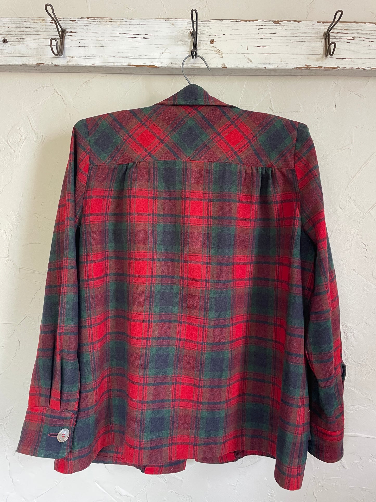 70s Plaid Pendleton Coat