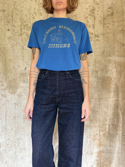 Vintage 80s Wilkeson Elementary Miners Tee