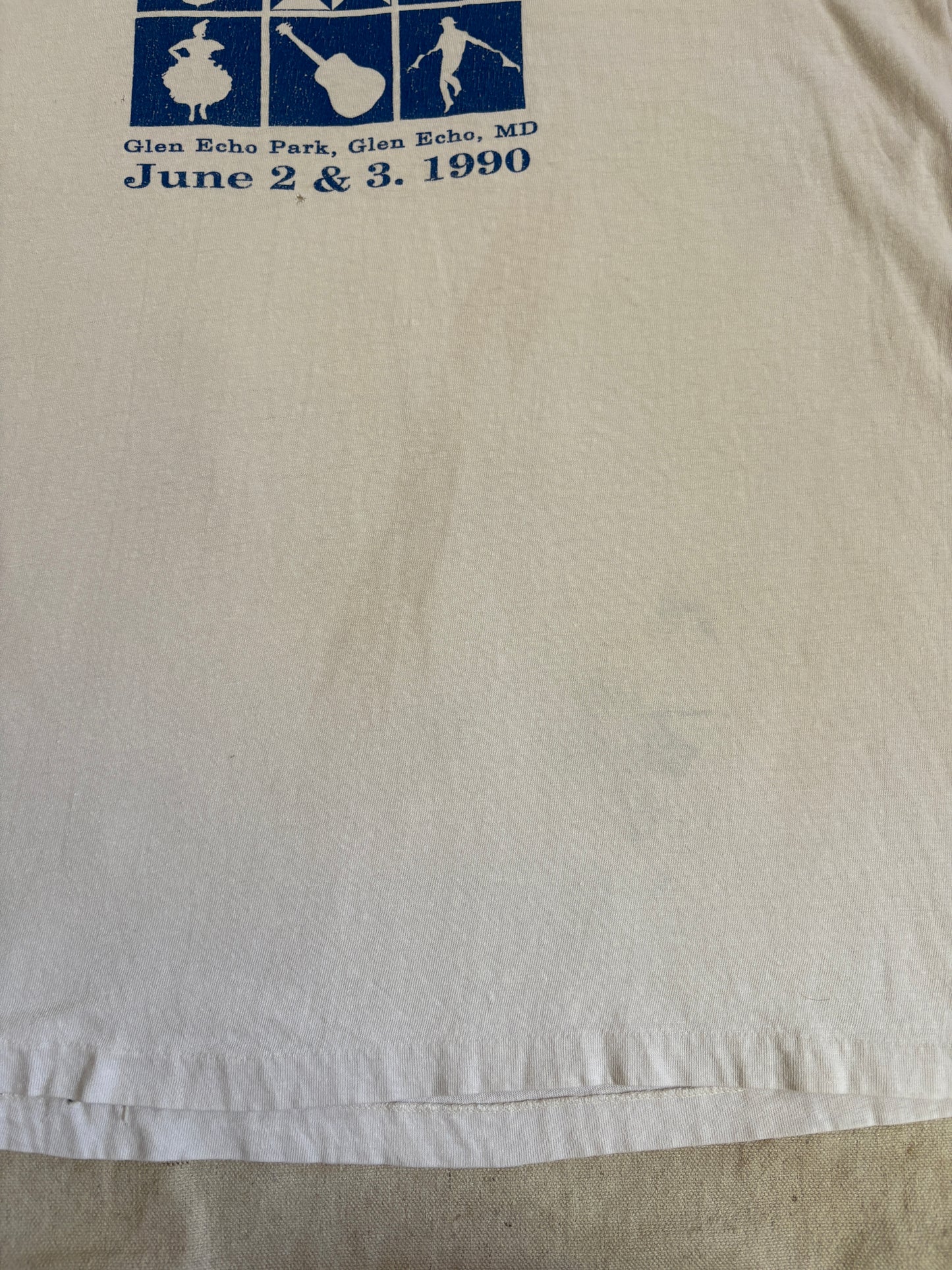 Vintage 1990 Folk Festival Glen Echo Park Tee