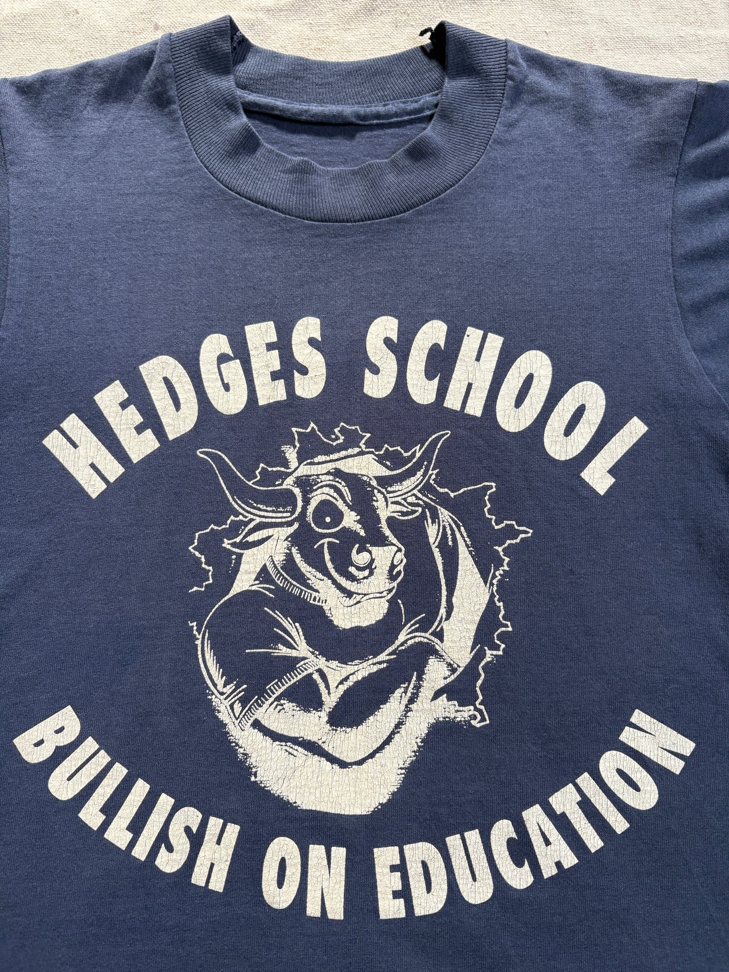 80s Hedges School Bullish On Education Tee