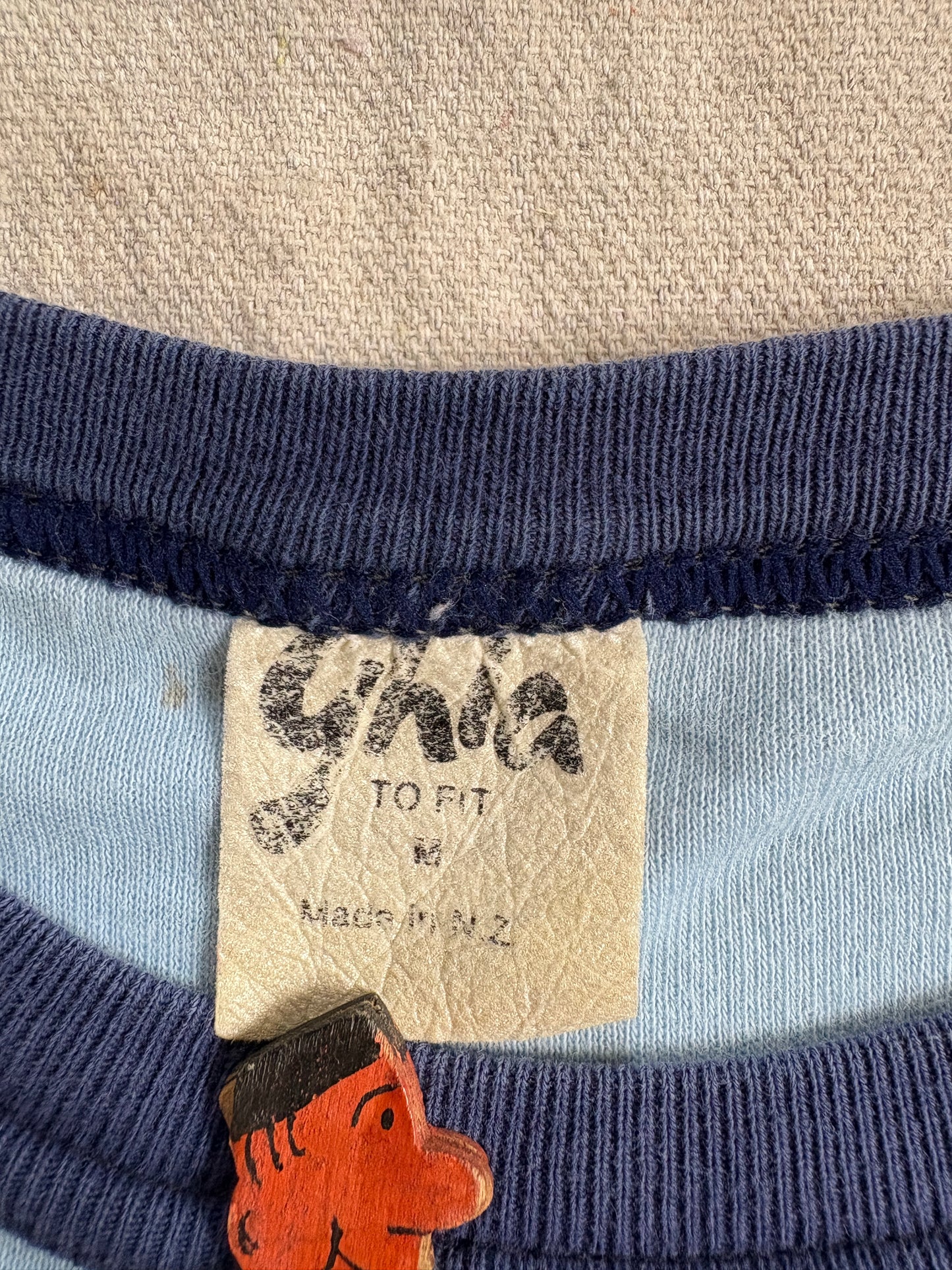 Vintage 80s New Zealand Ringer Tee