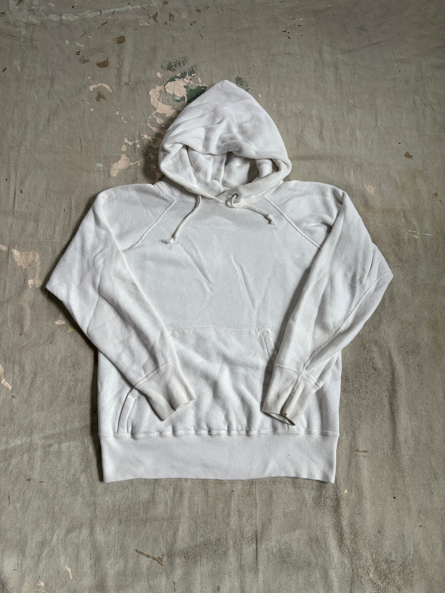 Vintage 60s Mayo Spruce Blank White Sweatshirt Hoodie