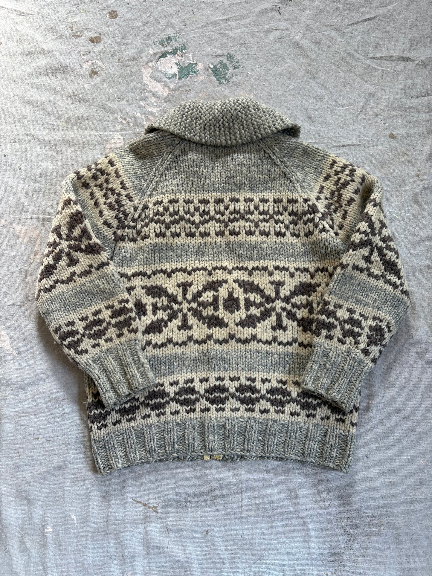 60s Cowichan Style Sweater