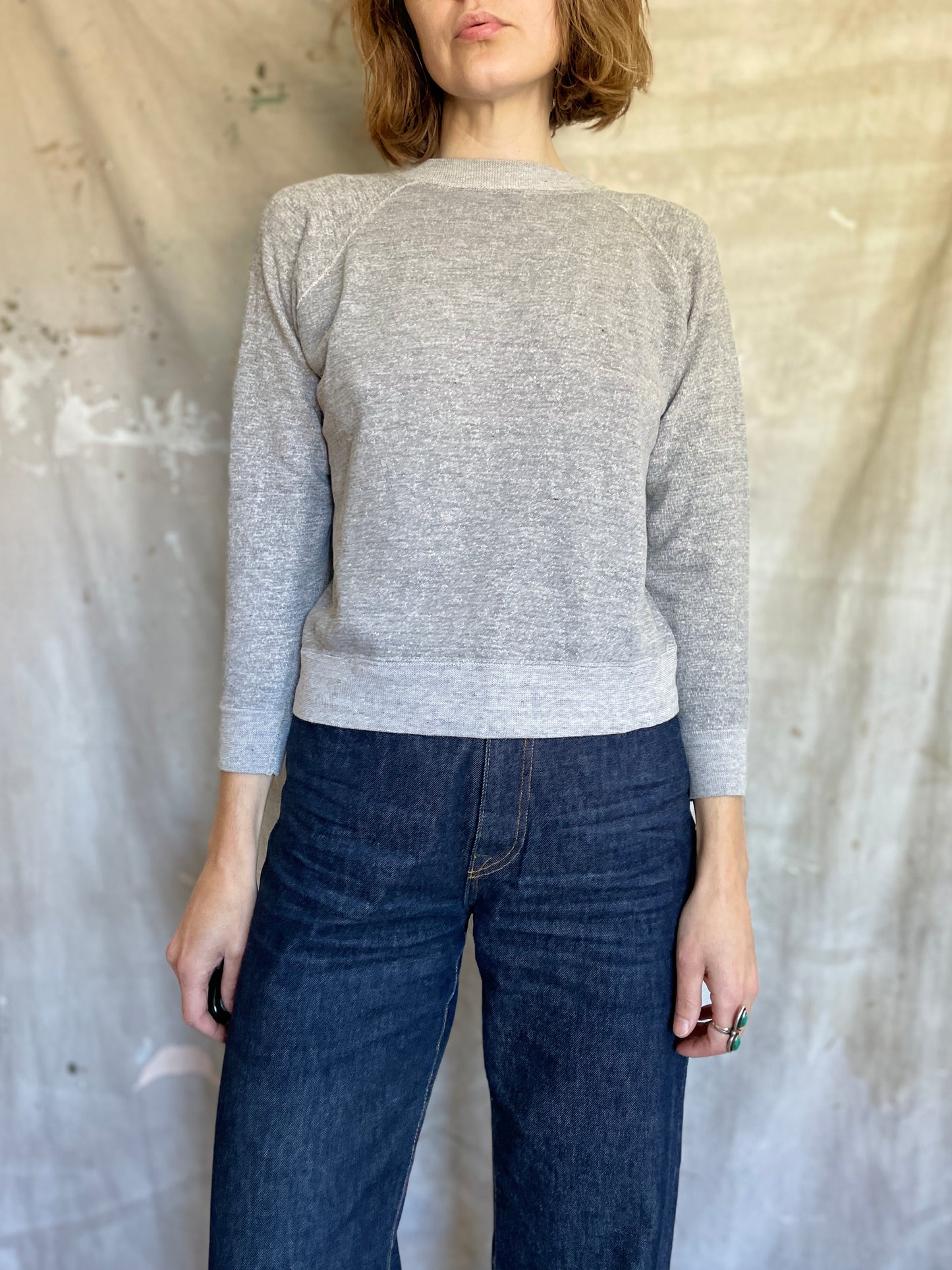 70s Blank Grey Sweatshirt