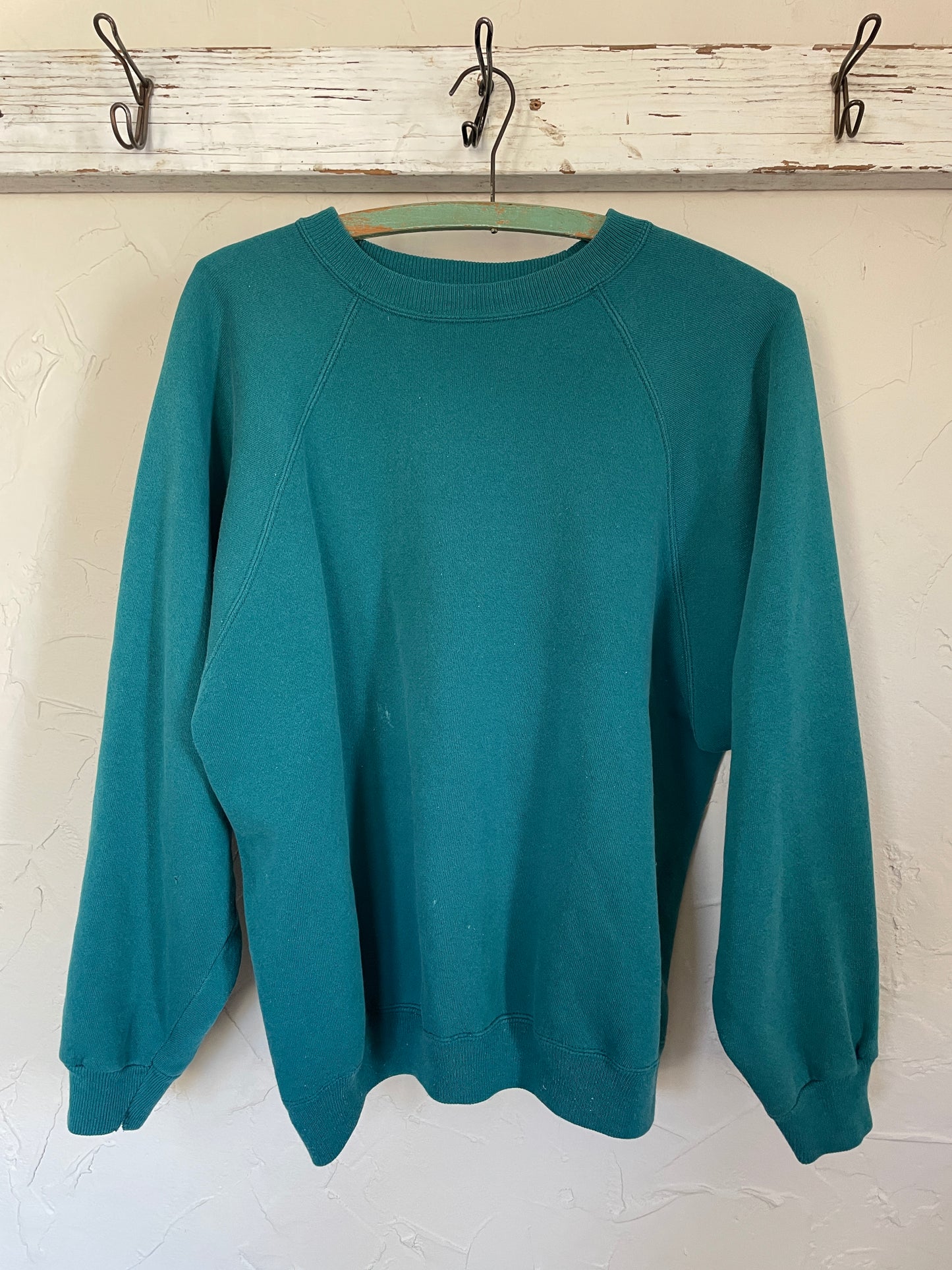 80s/90s Blank Teal Sweatshirt
