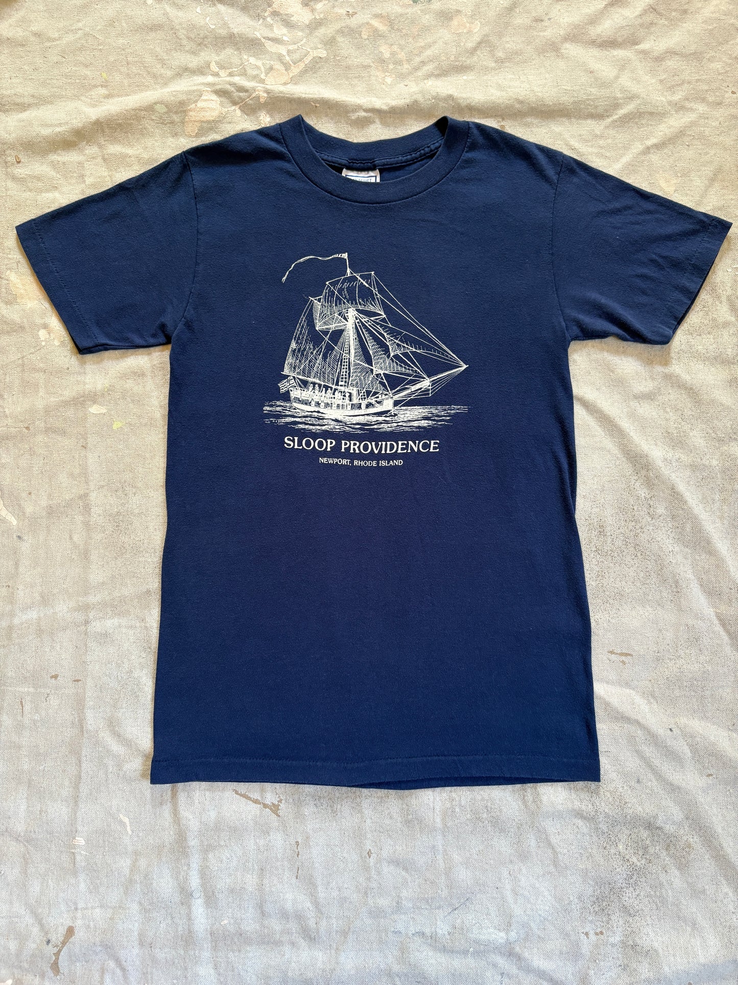 80s Sloop Providence Newport Rhode Island Sailboat Tee