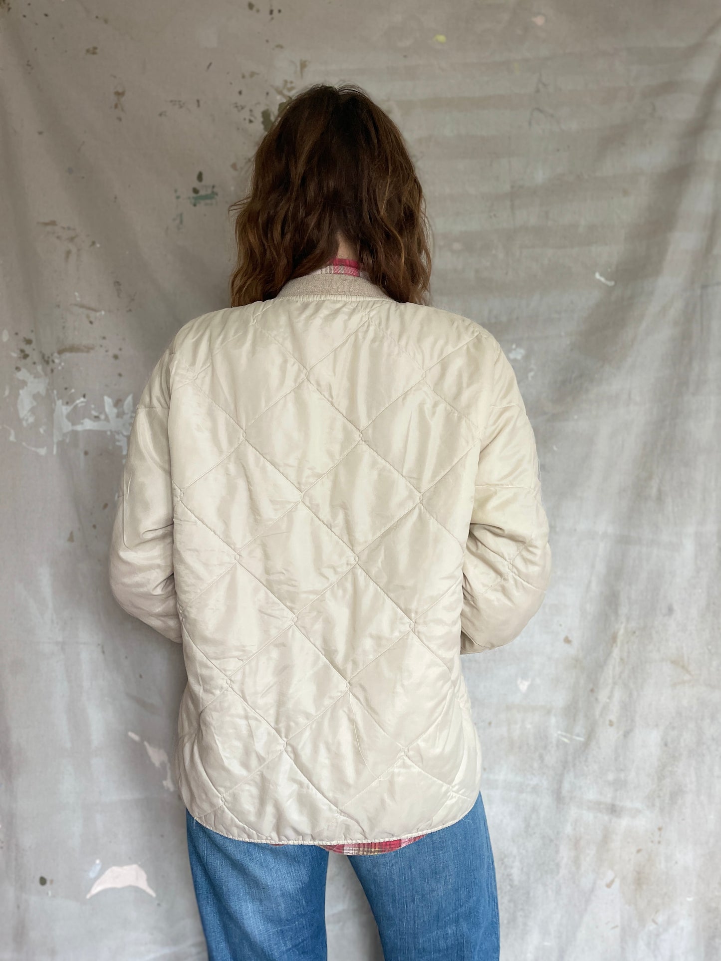 60s Nylon Quilted Liner Jacket