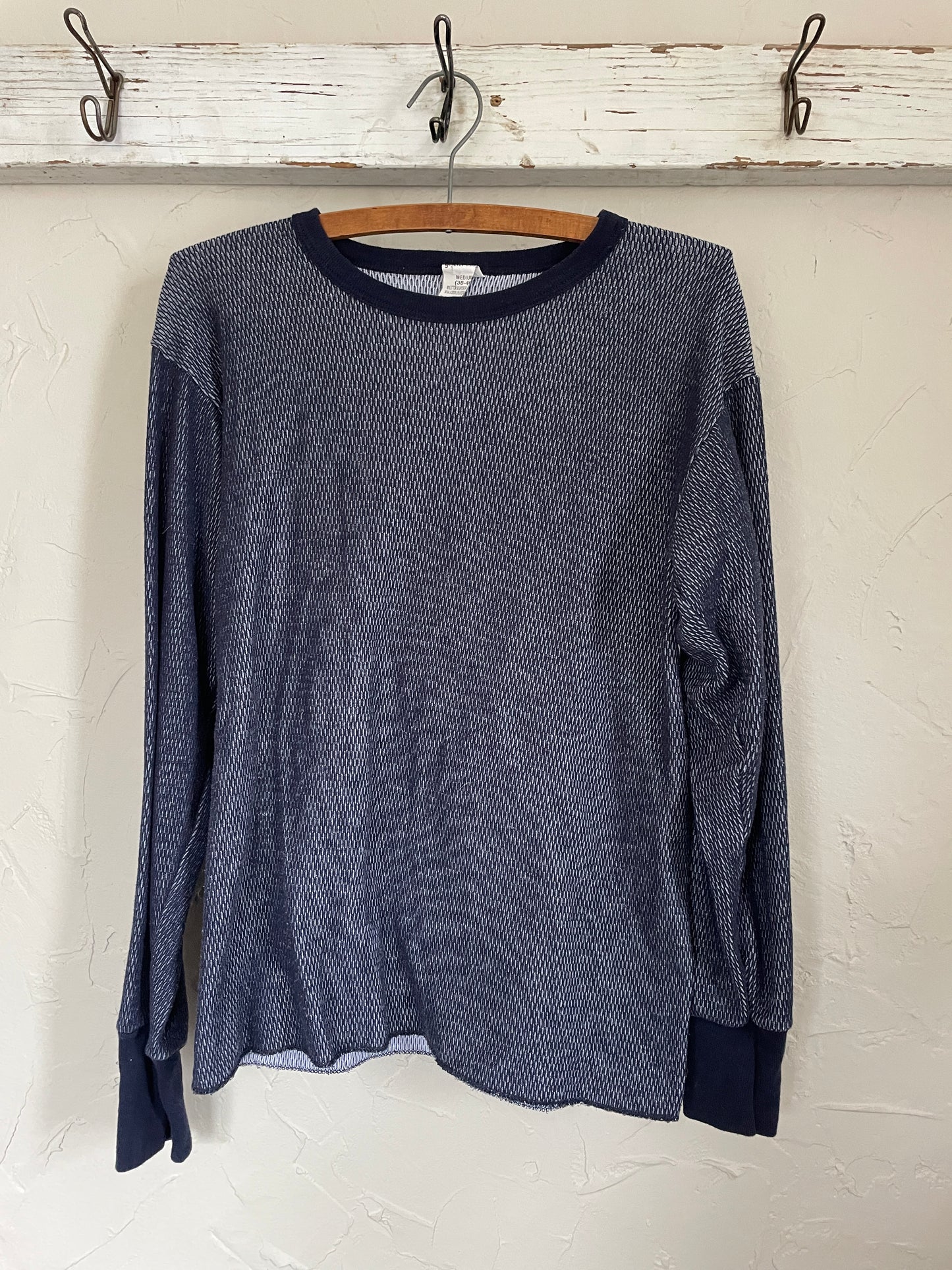 90s Navy Blue Thermal Undershirt