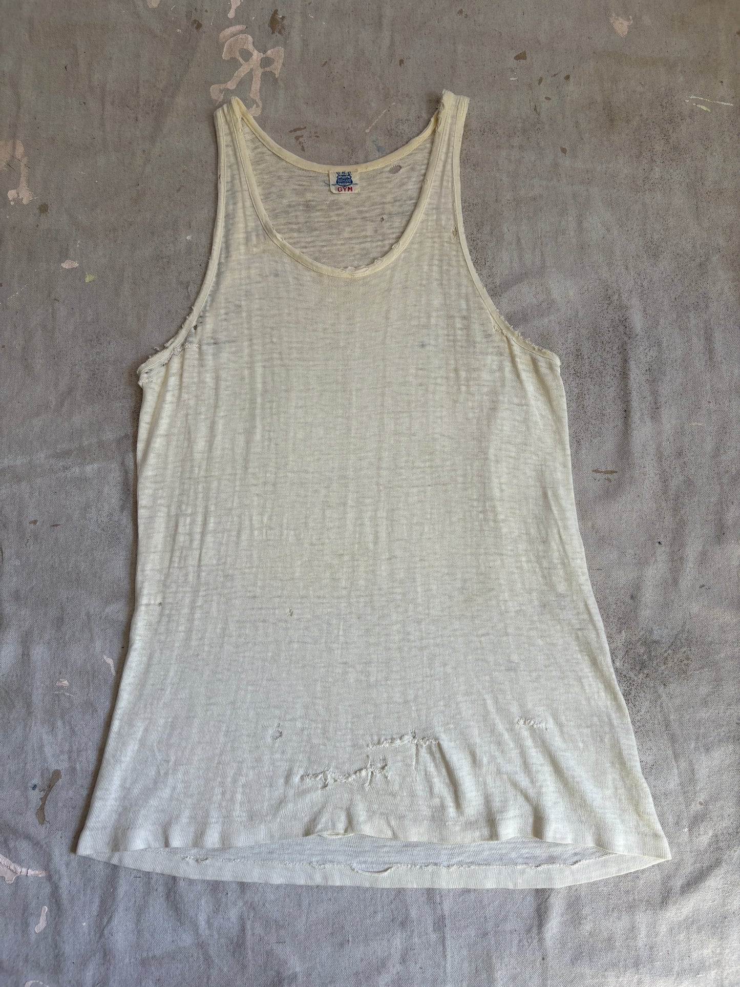 40s Bodyguard Ecru Tank Top
