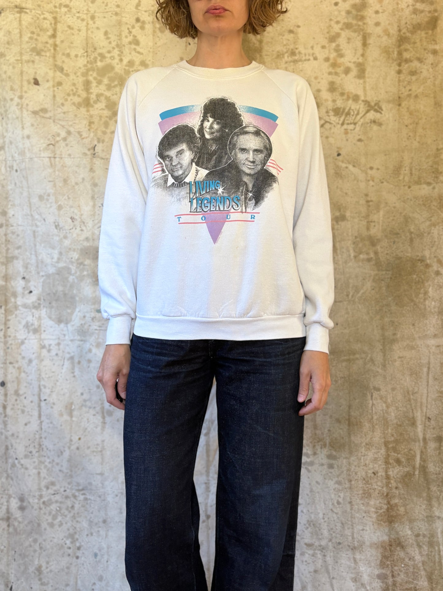 Vintage 80s Living Legends: George Jones, Loretta Lynn, Conway Twitty Sweatshirt
