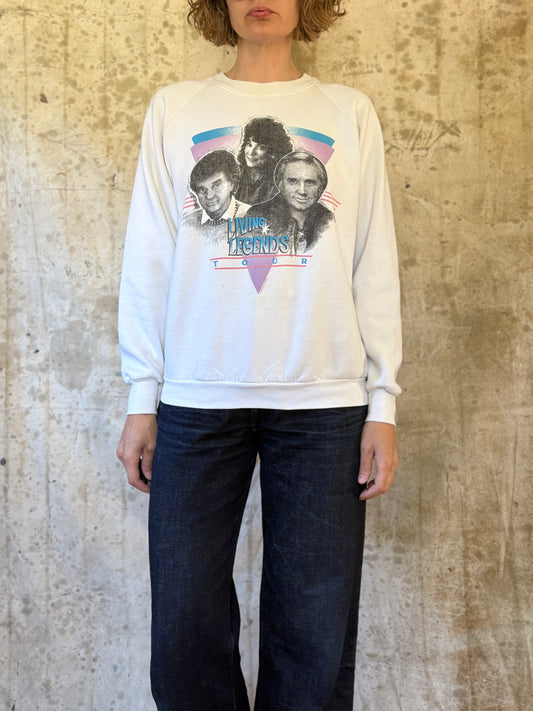 Vintage 80s Living Legends: George Jones, Loretta Lynn, Conway Twitty Sweatshirt
