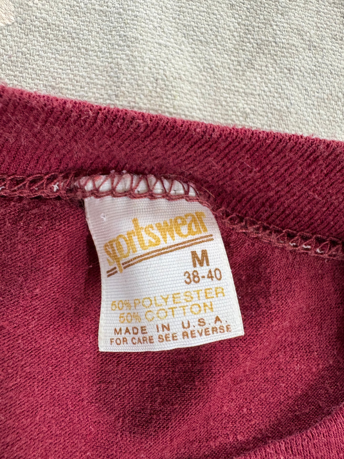 Vintage 80s On The Move To Health Fort Worden Run Tee