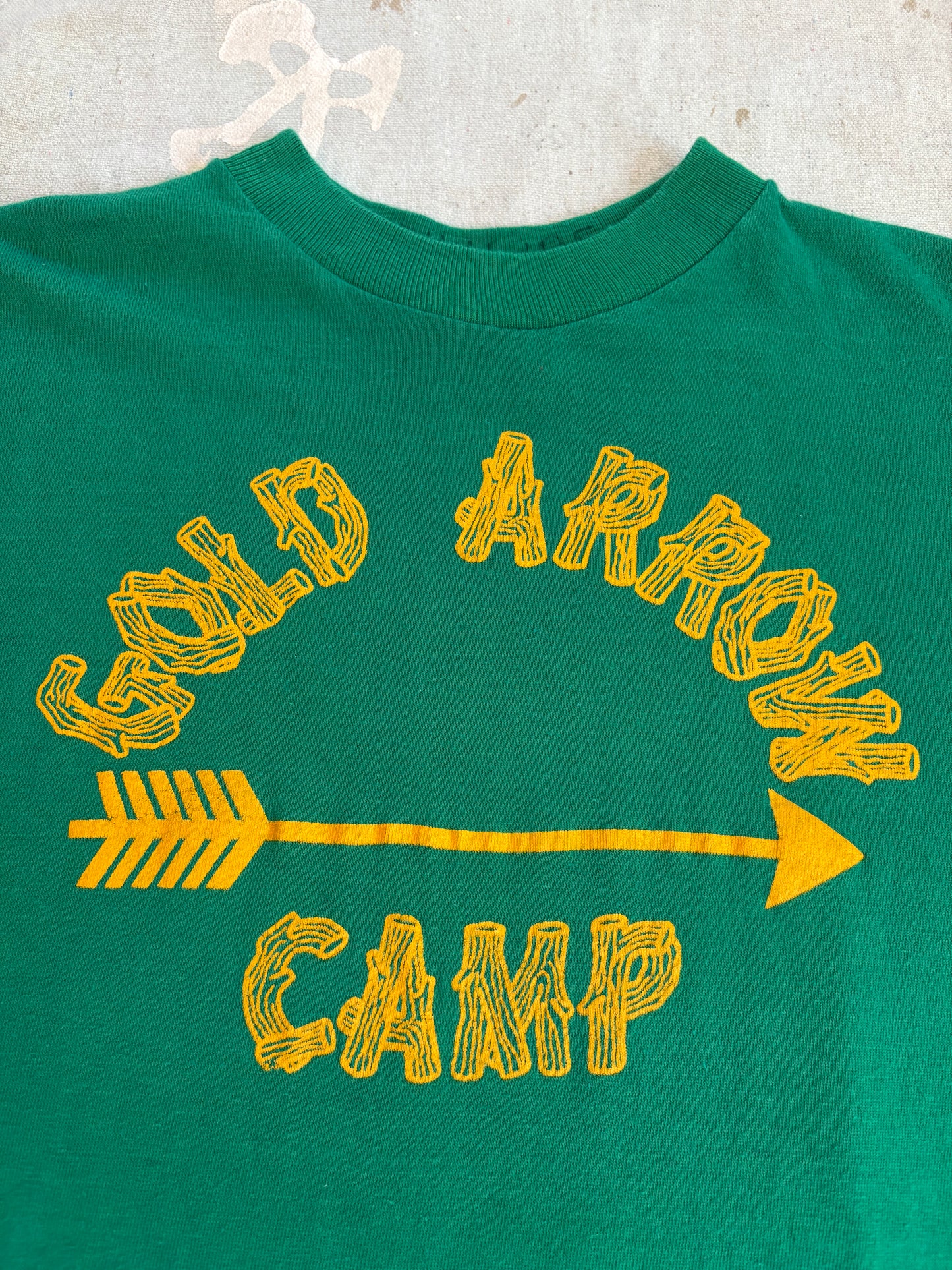 70s/80s Log Lettering Gold Arrow Camp Tee