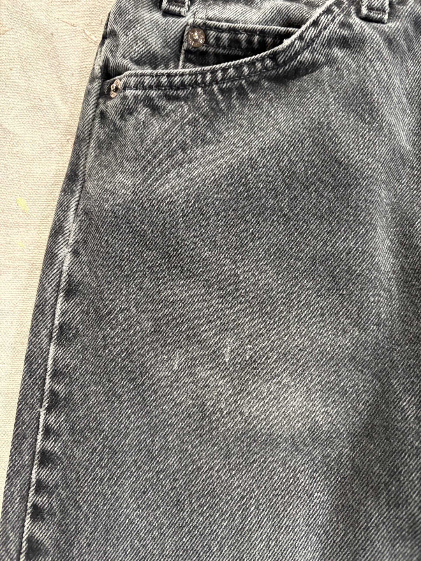 Vintage 90s Faded Black Orange Tab Levi’s 550 Jeans