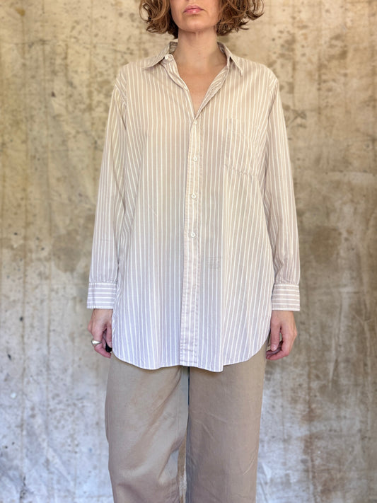 50s Arrow Sanforized Stripe Button Down Shirt