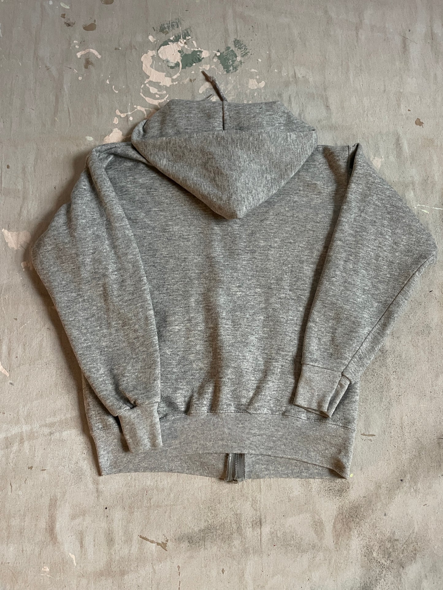 80s Blank Grey Hoodie