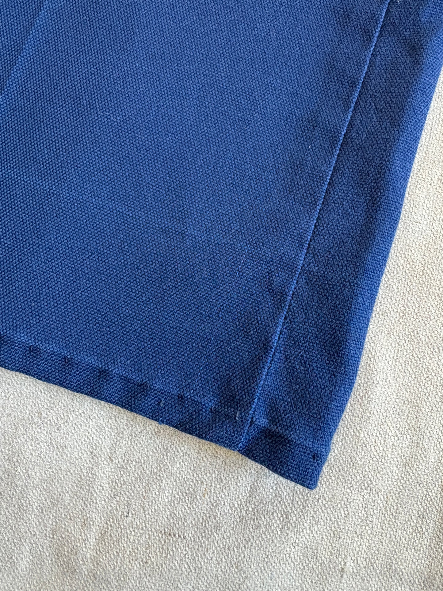 Vintage 70s/80s Navy Blue Blouse And Bell Bottom Pant Set
