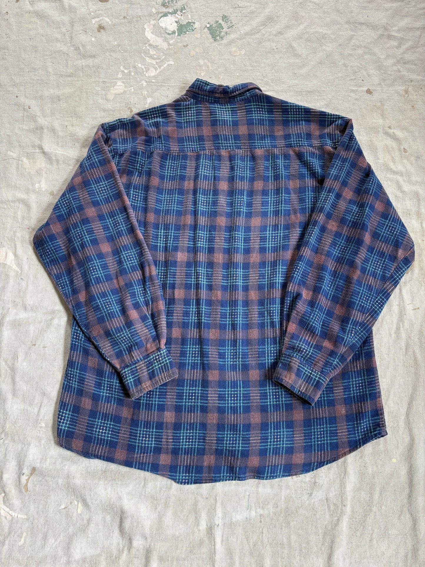 90s Cotton Printed Flannel Shirt