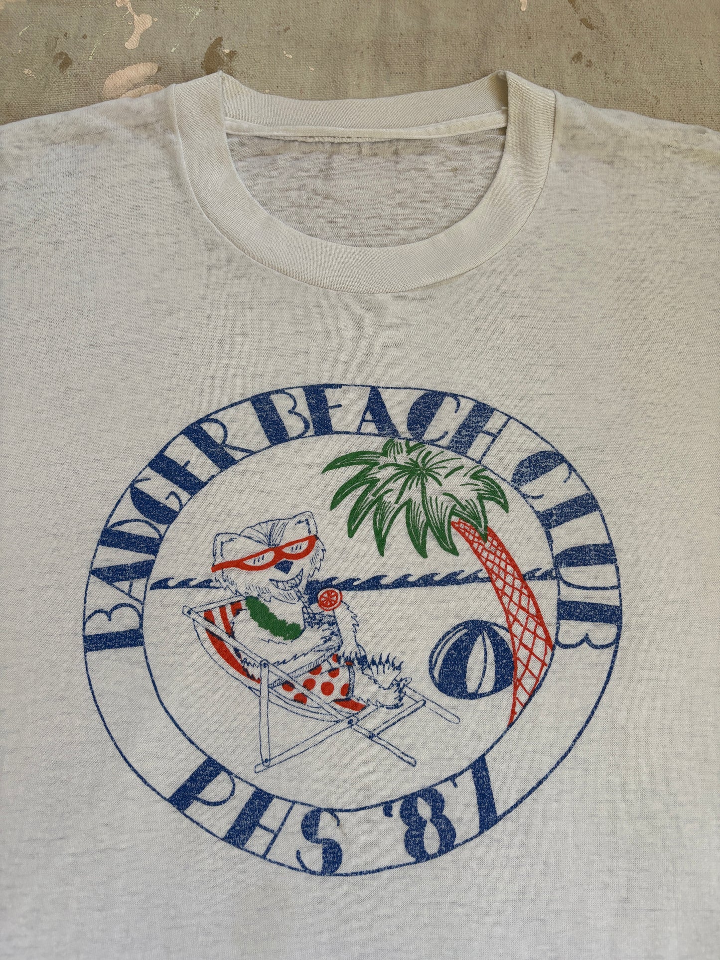 80s Badger Beach Club Tee