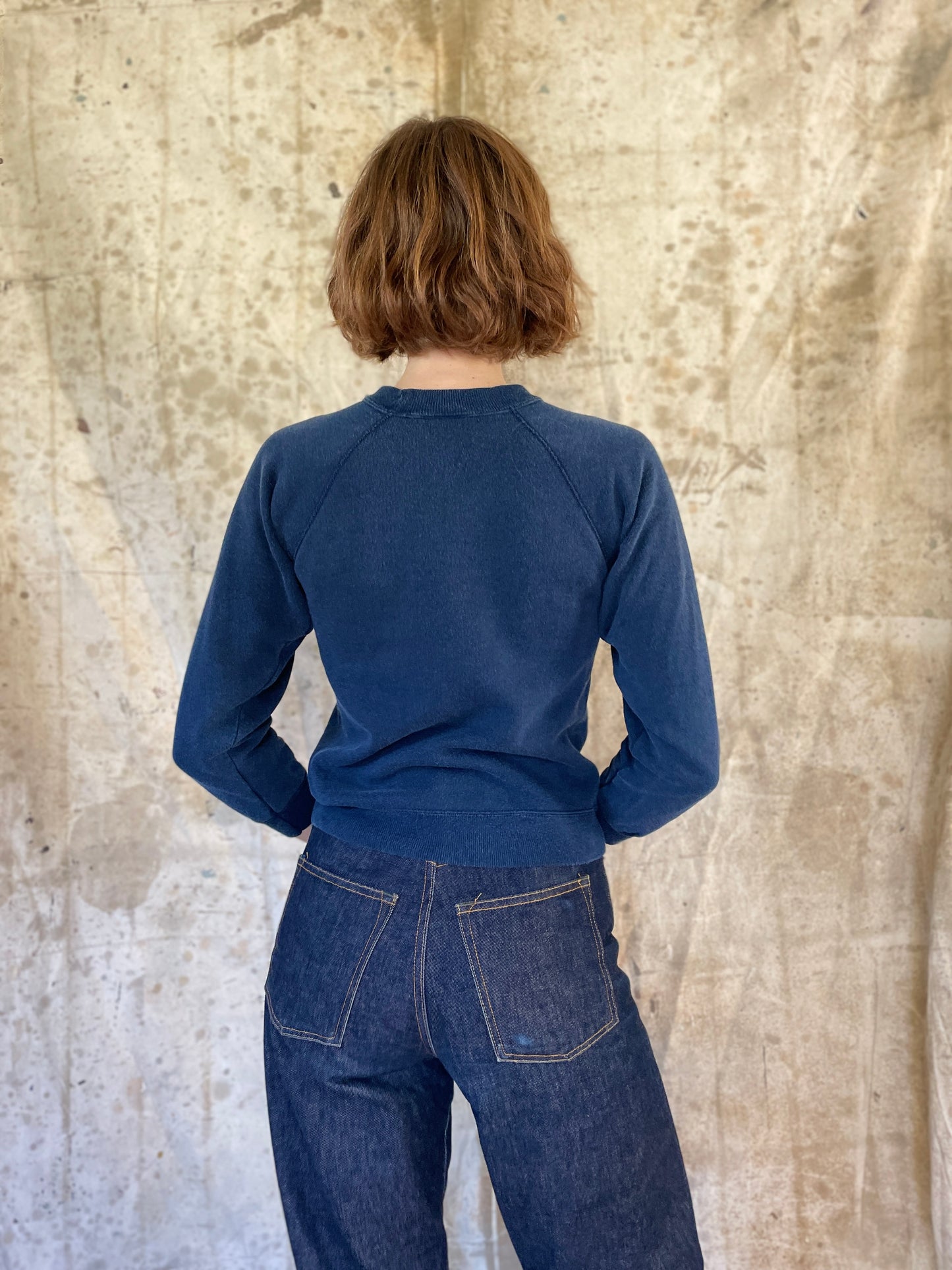 80s Blank Navy Blue Sweatshirt